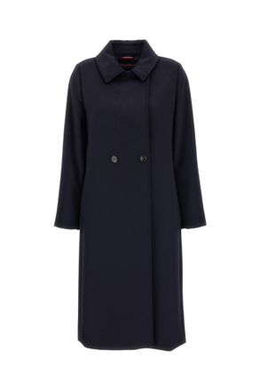 Max Mara Dark Blue Trench Coat