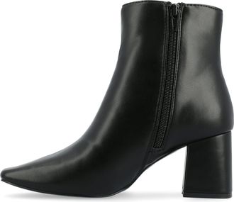 Journee Collection Haylinn Boots Black Square Toe Ankle Bootie HAWK089