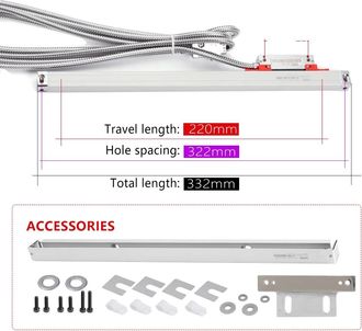 OEM Sensor De Escala Lineal, Precisi&oacute;n De 0,005 Mm, Salida Ttl, Ka500-220mm-5u