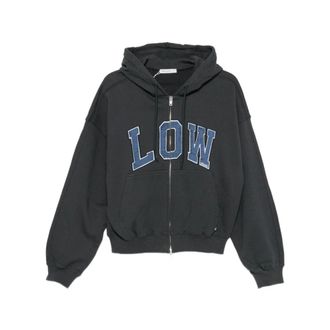 Low Classic Felpa con cappuccio e zip Soft Sweat - - Sweatshirts & Hoodies - Donna - Grigio - S