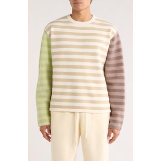Honor The Gift Mixed Stripe Sweater in Bone at Nordstrom Rack, Size Xxx-Large