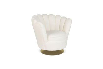 Bold Monkey Sill&oacute;n de tela blanco