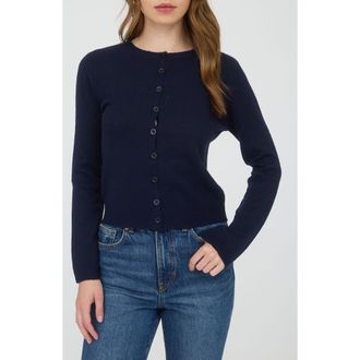 Blu Pepper Button Down Cardigan in Navy at Nordstrom Rack, Size Medium