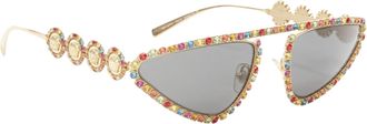 Versace Runway Medusa Crystal Sunglasses