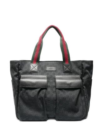 Gucci 2000-2015 Sherry canvas tote bag - Zwart