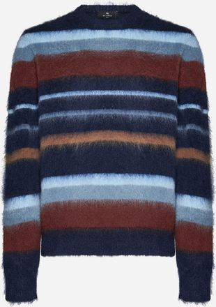 Etro Striped Mohair-blend Sweater Etro