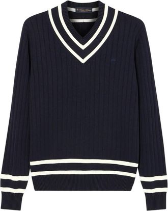 Brooks Brothers Maglione con ricamo - Blu