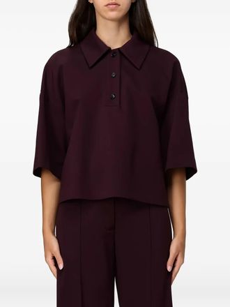 Liviana Conti buttoned collared polo shirt - Purple