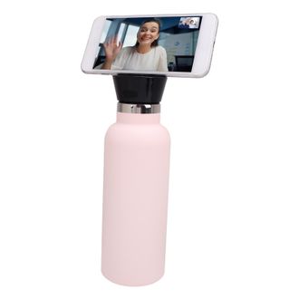 Infinite Botella De Agua Bluetooth Recargable Magn&eacute;tica De 550 Ml, Color Rosa, Con Certificaci&oacute;n Ip65. Botella Con Altavoz De Acero Inoxidable Para Deportes Y 