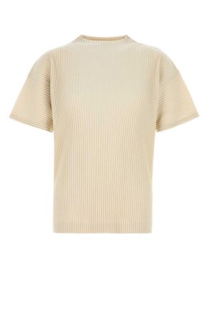 Issey Miyake Beige Round Neck T-Shirt