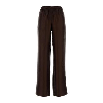 Loulou Studio Wide Trousers, female, Brown, Size: XS Kadala 01 Loose-fit Pants