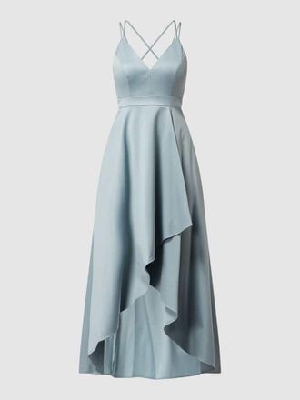 Jake*s Abendkleid im Vokuhila-Look in Schilf, Gr&ouml;&szlig;e 48