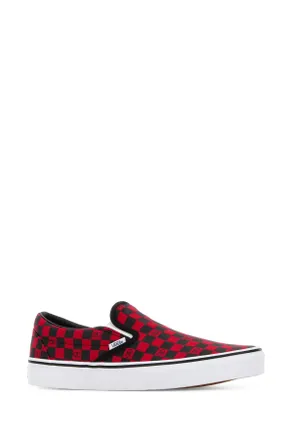 Valentino Garavani Mens Printed Canvas Valentino Garavani X Vans Classic Slip-On Slip-Ons Rougepurneronerobianemie Cotton Sneaker