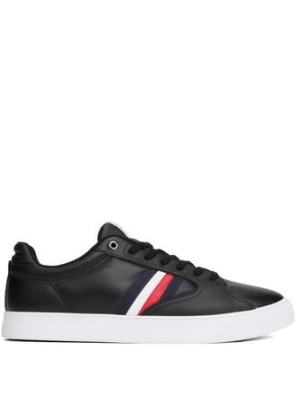 Tommy Hilfiger striped-detail sneakers - Black
