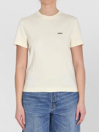 Jacquemus crew neck stretch cotton slim t shirt