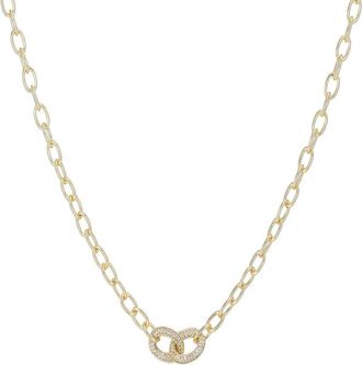 Adornia Adornia 14K Plated Cz Necklace