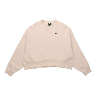 Nike (WMNS) Nike Sportswear Essential Fleece Crew Beige CK0168-140