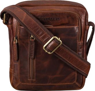 STILORD Jamie Mens Leather Bag - Perfect for Travel & Daily Use - Small Vintage Messenger Bag for 9.7 Inch iPad - Modern Shoulder Bag for Men, Colour:Florida 