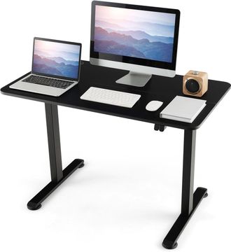 Costway Electric Height Adjustable Standing Desk Sit to Stand Computer Workstation Table