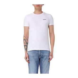 Dondup T-Shirts, male, White, XL, Classic Crew Neck Short Sleeve Tee