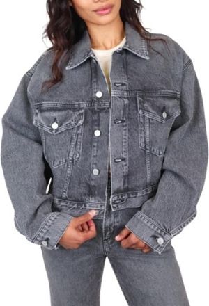 A Gold E Palmer Cropped Denim Jacket, Size X-Small