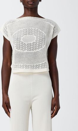 Liviana Conti Top in cotone alluncinetto