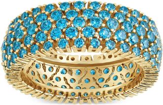 Sterling Forever Sterling Silver Aquamarine CZ Yvonne Ring