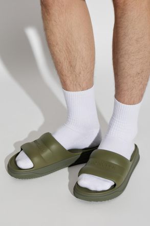 Moncler Altive Slides, Mens, Green