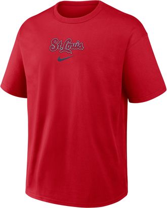 Nike St. Louis Cardinals City Name Max90 Nike Mens MLB T-Shirt in Red | 04T662QSCN-20N