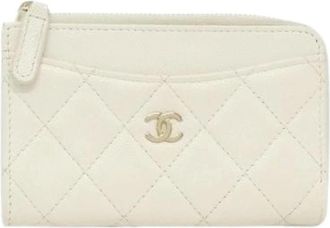 Chanel Pre-owned Portacarte Timeless Classic in Caviar - - Pre-owned - Donna - Bianco - ONE SIZE
