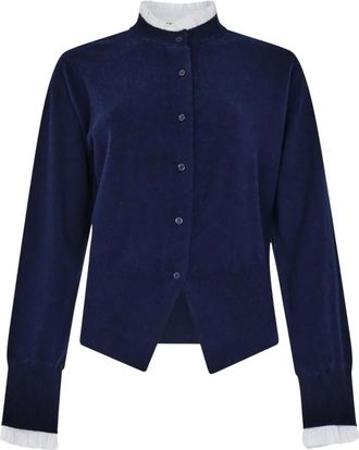 Silvian Heach Truien & Vesten, Dames, Blauw, L, Wol, Ganji Cardigan