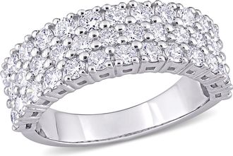 Mimi & Max 1 3/4ct TW Diamond Triple-Row Band in 14k White Gold