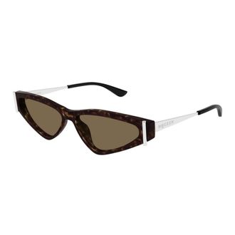 Alexander McQueen Sunglasses, female, Brown, 57 MM, Cat-Eye Sunglasses