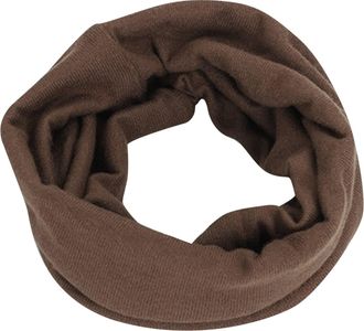 Generic Womens Stretchy Scarf Light Weight Matching Ribbed Winter Warm Jersey Knit Circle Wrap Solid Color Loop Winter Neck Scarf for Women Men Coffee