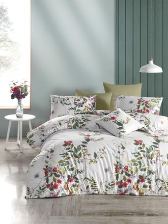 Blanc Avenue Juego de funda de edred&oacute;n 200x200 cm+ 2 FA 65x65 cm 100% algod&oacute;n