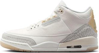 Nike Nike Air Jordan 3 Retro Craft Mens Shoes, Ivory/Cream/Grey Mist, 10 UK