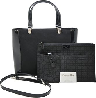 Dior Black Canvas Tote Bag (Pre-Owned)