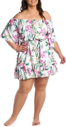 La Blanca Mystic Tiered Cover-Up Dress in Multi at Nordstrom Rack, Size 1X