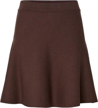 Y.A.S Y.a.s, Rokken, Dames, Bruin, L, Polyester, Yasfonny HW Knit Skirt