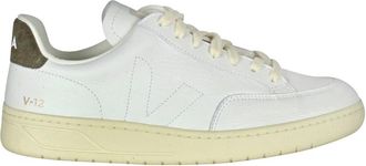 Veja Leren Sneakers met Ronde Neus - Dames - Sneakers - Wit - 39 EU - Katoen - Schoenen