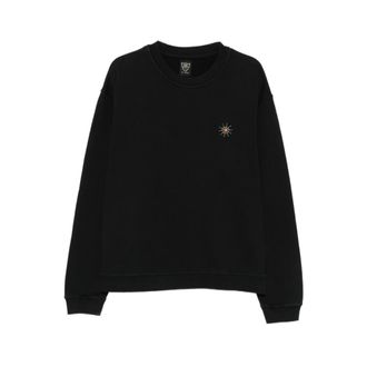 HTC Sweatshirts, male, Black, Size: XL Sun Stud-Embellished Sweatshirt