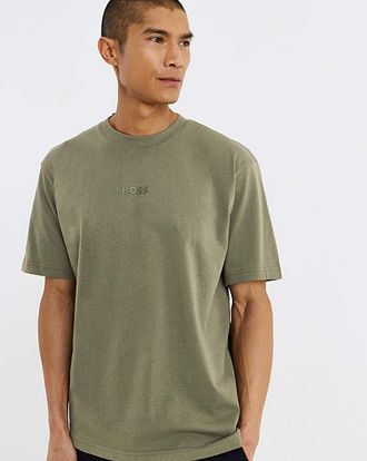HUGO BOSS Centre Logo T-Shirt - Green