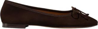 Margaux Eyewear The Fonteyn Flat in Espresso Suede at Nordstrom, Size 37.5