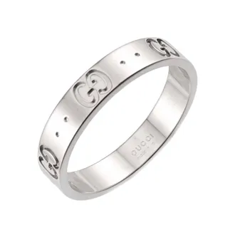 Gucci White Gold (18K) Band Ring (Pre-Owned)