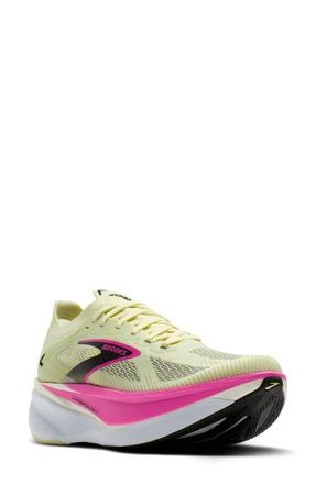 Brooks Hyperion Max 3 Running Shoe in Luminary/Cyber Pink/Black at Nordstrom, Size 10.5