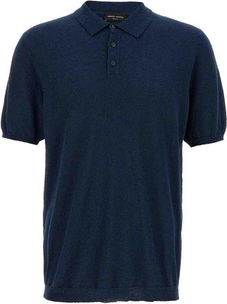 Roberto Collina Spongy Cotton Polo Shirt