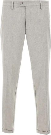 Re-hash welt-pocket trousers - men - Viscose/Polyester/Wool/Spandex/Elastane - 32 - Grey
