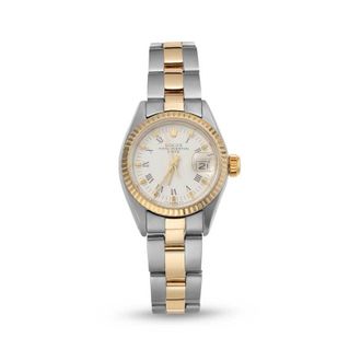 Rolex Pre-owned Rolex Datejust Automatic Chronometer White Dial Ladies Watch 69173 WRO