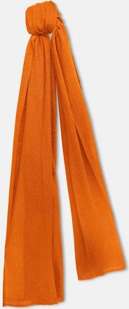 James Lakeland Womens Orange 2-ply Cashmere Scarf