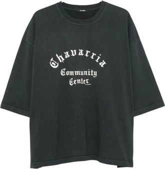 Willy Chavarria Hombre, Camisetas, Negro, Talla: S